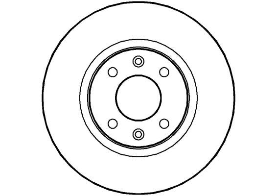 Disctech Brake Disc - Fits Mazda, Renault - ABD2784 - Front Axle