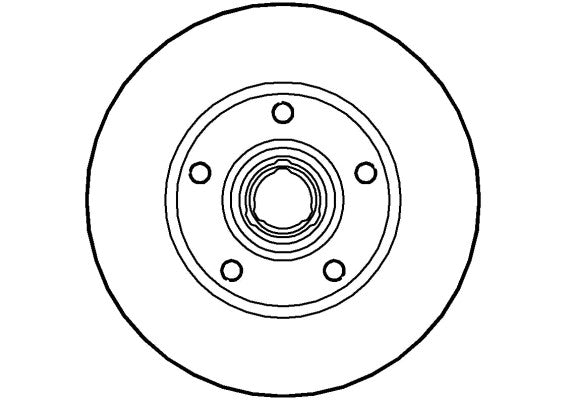 Disctech Brake Disc - Fits Hyundai, Seat - ABD3542 - Rear Axle