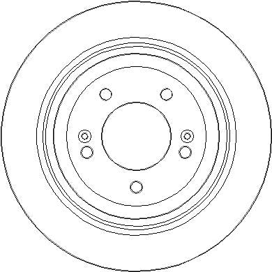 Disctech Brake Disc - Fits Hyundai, Suzuki - ABD3321 - Rear Axle