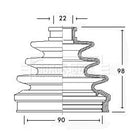 Borg & Beck Cv Joint Boot Kit Part No -BCB2276