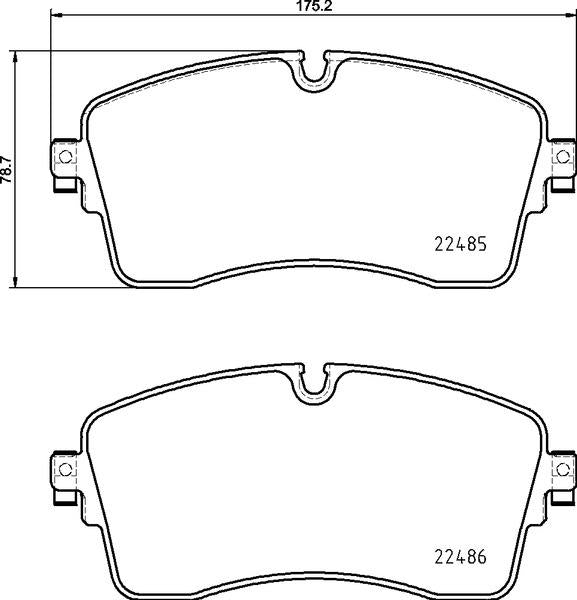 Mintex Brake Pad Set fits -Land Rover MDB4068 (also fits other vehicles)