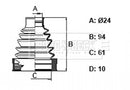 Borg & Beck Cv Joint Boot Kit Part No -BCB6351