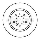 Borg & Beck Brake Disc (Pair)  - BBD5151