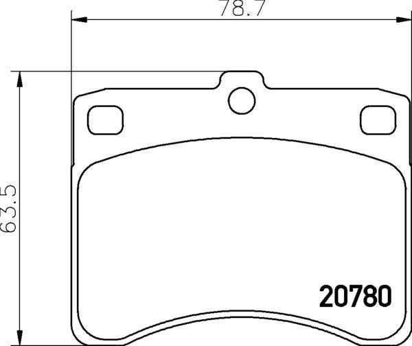 Mintex Brake Pad Set fits -Daihatsu Perodua Piaggio MDB1429 (also fits other vehicles)