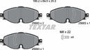 Textar Brake Pad Set - 2568303