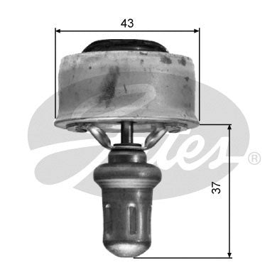 Gates Thermostat, coolant - TH01489