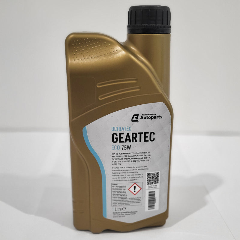 Ultratec Geartec Eco 75W Fully Synthetic - 1 Litre Gear Oil