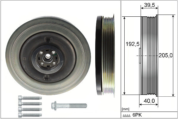 INA Belt Pulley Set Crankshaft Part No - 544050320