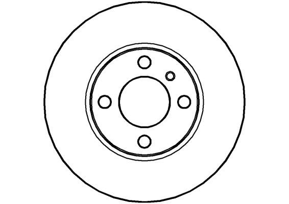 Disctech Brake Disc - Fits Bmw, Mercedes-benz - ABD2724 - Front Axle