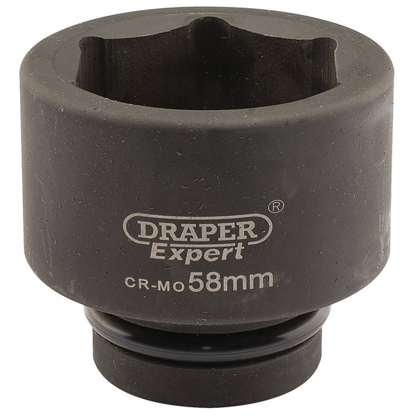 Expert HI-TORQ 6 Point Impact Socket, 1" Sq Dr, 58mm