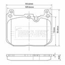 Borg & Beck Front Brake Pad Set -BBP2562