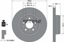 Textar  Front  Right Car Break Disc (Single) - 92333005