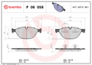 Brembo Brake Pad Set - P06058