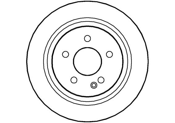 Disctech Brake Disc - Fits Mercedes-benz, Renault - ABD2160 - Rear Axle