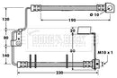 Borg & Beck Brake Hose Part No -BBH7410