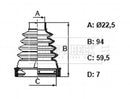 Borg & Beck Cv Joint Boot Kit Part No -BCB6368