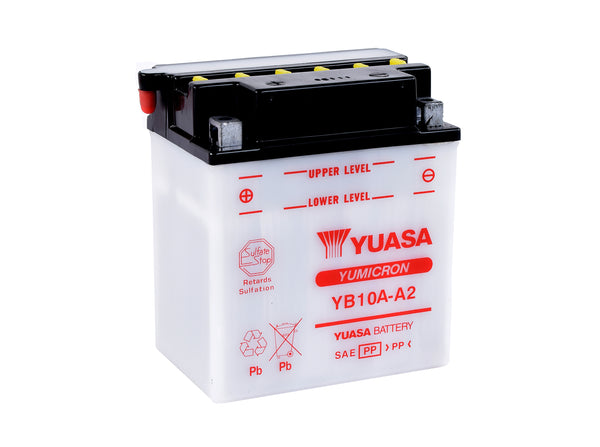 YB10A-A2 (DC) 12V Yuasa Yumicron Motorcycle Battery