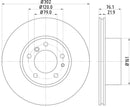 Mintex Brake Discs fits -BMW V302:5 MDC459 (also fits other vehicles)