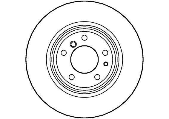 Disctech Brake Disc - Fits Bmw, Renault - ABD3534 - Rear Axle