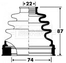 Borg & Beck Cv Joint Boot Kit Part No -BCB2904