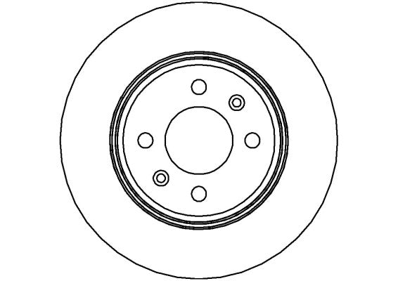 Disctech Brake Disc - Fits Porsche, Saab - ABD3455 - Front Axle