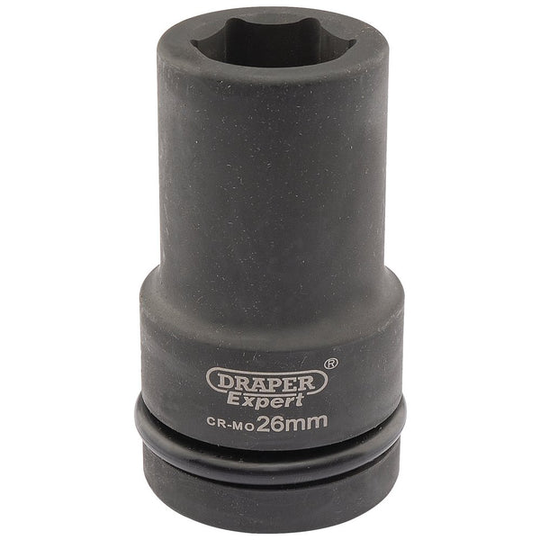 Expert HI-TORQ 6 Point Deep Impact Socket, 1" Sq Dr, 26mm