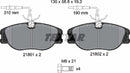 Textar Brake Pad Set - 2180101