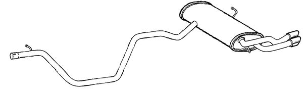 Klarius VW1568A - Box With Tail Pipe  - Fits Volkswagen Tiguan