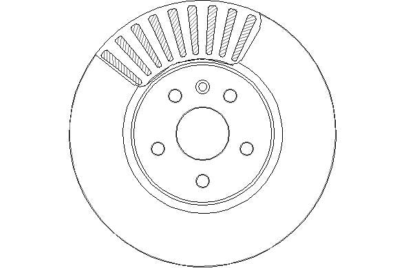 Disctech Brake Disc - Fits Opel - ABD3240 - Front Axle