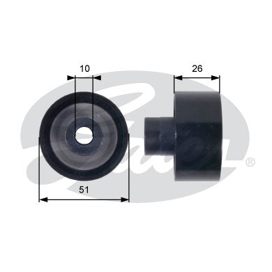Gates DriveAlign Idler Pulley - T36090
