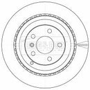Borg & Beck Brake Disc Pair Part No -BBD4543