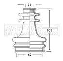 First Line Cv Joint Boot Kit Part No -FCB2670