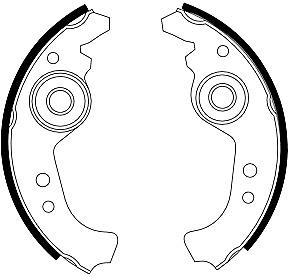 Mintex Brake Shoes fits -Abarth Autobianchi Fiat Fso MercedesBenz Saab Seat MFR45 (also fits other vehicles)