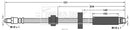 Borg & Beck Brake Hose Part No -BBH7562