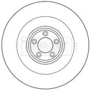 Borg & Beck Brake Disc Single Part No -BBD6023S