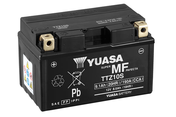 TTZ10S (CP) 12V Yuasa MF VRLA Motorcycle Battery