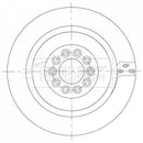 Borg & Beck Brake Disc Single Part No -BBD6105S