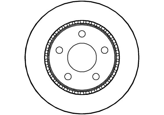Disctech Brake Disc - Fits Audi, Citroën - ABD3525 - Rear Axle