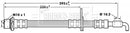 Borg & Beck Brake Hose Part No -BBH7236