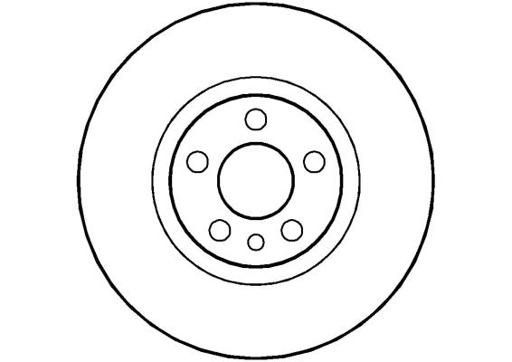 Disctech Brake Disc - Fits Citroën - ABD2105 - Front Axle