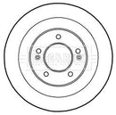 Borg & Beck Brake Disc Pair Part No -BBD5231