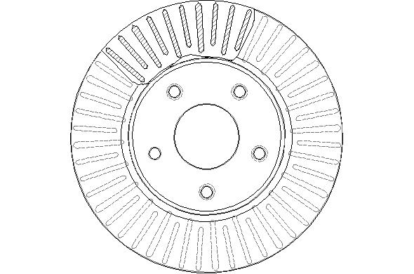 Disctech Brake Disc - Fits Bmw, Nissan - ABD3193 - Front Axle