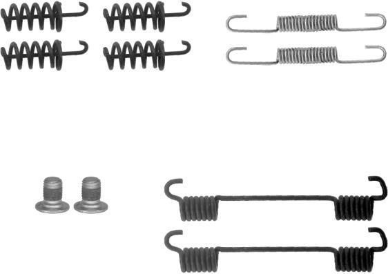 Textar Brake Shoe Fitting Kit - 97038300