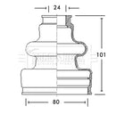 Borg & Beck CV Boot Kit  - BCB2651