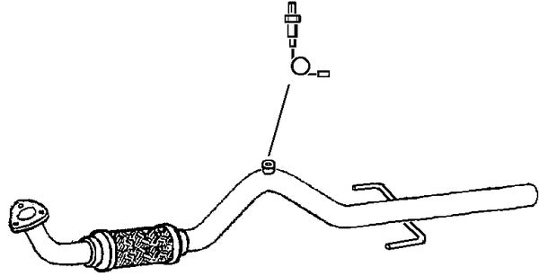 Klarius GM634V - Centre Pipe
