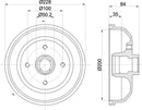 Mintex Brake Drum (Single) fits -Opel Vauxhall MBD006 (also fits other vehicles)