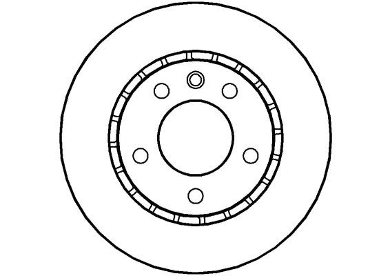 Disctech Brake Disc - Fits Acura, Opel - ABD2662 - Front Axle