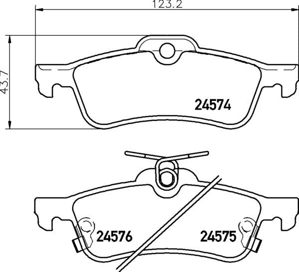 Daihatsu Toyota Brake Pad Set - Padtech PAD2914