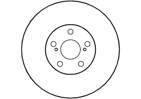 Disctech Brake Disc - Fits Mini, Toyota - ABD2256 - Front Axle
