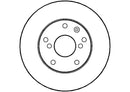 Disctech Brake Disc - Fits Daewoo - ABD2692 - Front Axle